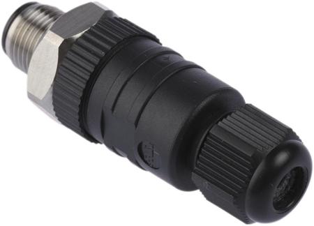 18319-RSCN-4-7 Lumberg Automation Cable Mount Connector, 4 Contacts, M12 Connector