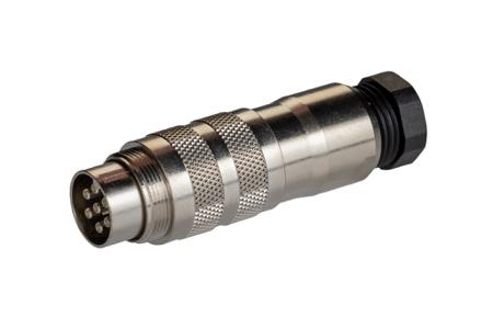 99-5625-15-07 Binder, 7 Pole Cable Mount Miniature Connector Plug, Male Contacts