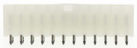 39-28-1243 Molex Mini-Fit Jr 5566, 4.2mm Pitch, 24 Way, 2 Row, Straight PCB Header, Through Hole