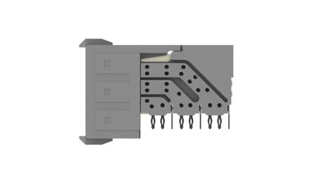 6469081-1 TE Connectivity Z-PACK HM-Zd Series 2.5mm Pitch 3 Pair, High Speed Hard Metric Backplane Connector, Female, Right Angle