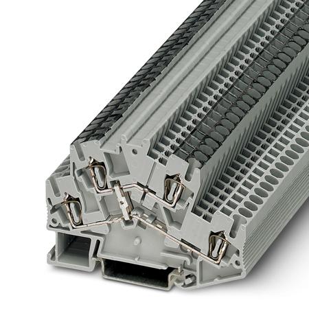 3038477 Phoenix Contact  STTBS Clipline Series Grey, Double-Level, Spring Clamp Termination