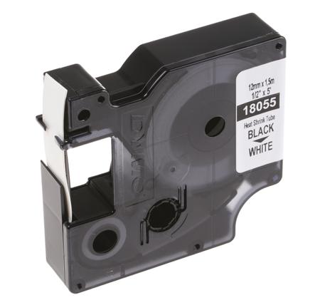 18055 DYMO White Heat Shrink Tubing 3:1, 12mm Sleeve Dia. x 1.5m, DYMO Series