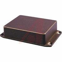 1590WGFLBK ENCLOSURE, DIECAST ALUMINUM, LIGHT DUTY, W/FLANGED LID, BLACK, 3.94X1.97X0.83