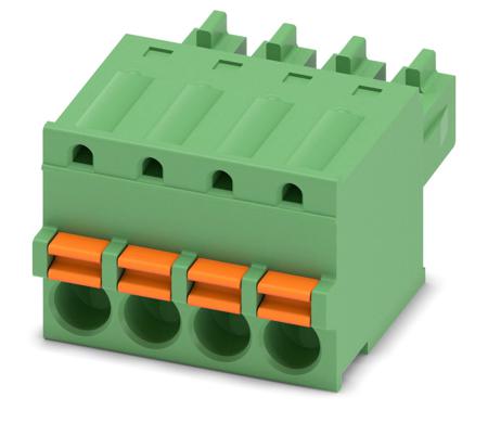 1851067 Phoenix Contact, 3.81mm Pitch, FK-MCP 1.5/ 4-ST-3.81, 4 Way, , Pluggable Terminal Block, Plug, Cable Mount, Spring Cage