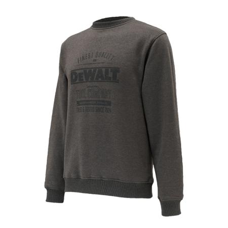 Delaware-XXL DeWALT Delaware Grey 35% Cotton, 65% Polyester Work Sweatshirt XXL