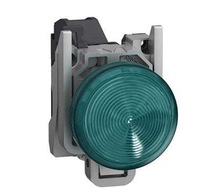 XB4BVBM3GEX Schneider Electric, Harmony, Screw Mount Green LED Pilot Light, 22mm Cutout, IP65, Round, 240V