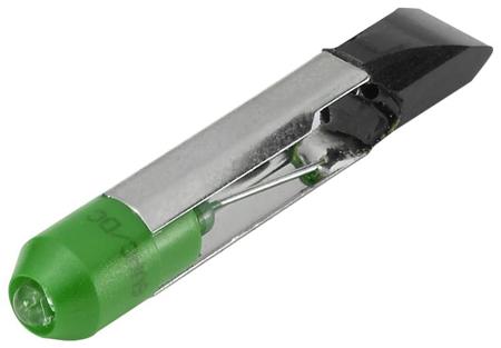 10-2K12.1075 EAO Green LED LED Reflector Bulb, 24V ac/dc, 1050mcd