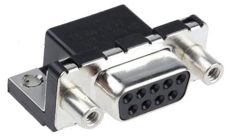 D09S13A4GV00LF Amphenol Communications Solutions Delta D 9 Way Right Angle Through Hole D-sub Connector Socket, 2.74mm Pitch
