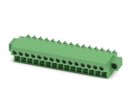 1850987 Phoenix Contact, 3.81mm Pitch, FRONT-MC 1.5/15-STF-3.81, 15 Way, , Pluggable Terminal Block, Plug, Cable Mount, Screw