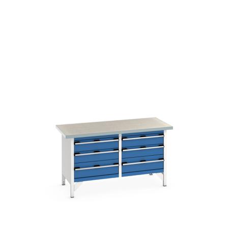 41002033-11V Bott 41002033.11V Sheet Steel Workbench, 840mm x 750mm x 1500mm