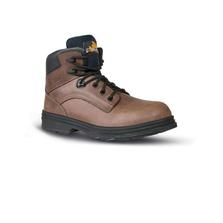 0UM10074-42 UPower TRIBAL Men's Brown Composite Toe Capped Ankle Safety Boots, UK 8, EU 42