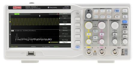 123-6435 RS Pro RSDS 1052 DL + Digital Oscilloscope, Digital Storage, 2 Channels, 50MHz