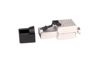 MMCPSL6AFS CAE Multimedia Connect MMCP Series Male RJ45 Plug, Tool-less Cable Mounting, Cat6EA Straight