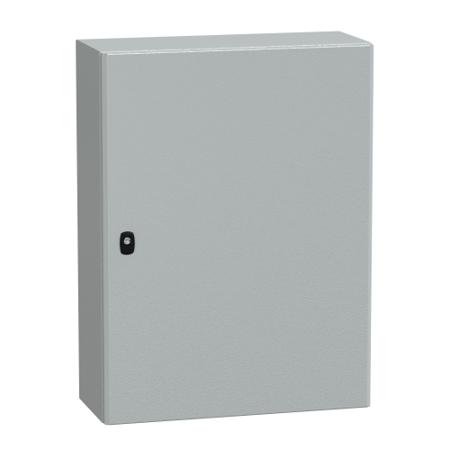 NSYS3D8625P Schneider Electric PanelSeT S3D Series Steel Wall Box, IP66, 800 mm x 600 mm x 250mm