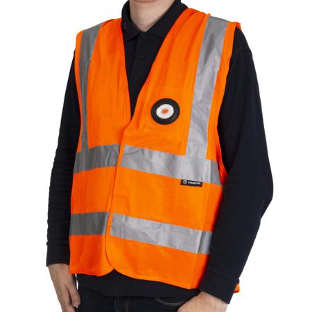 SV-010XL Orange Safety Vest 150lm LED Light XL