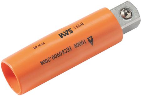 ZJH-232 SAM `3/8 in Square Adapter, 77 mm Overall