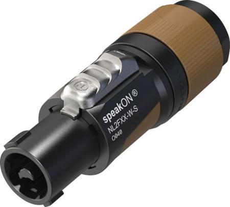 NL2FXX-W-S Neutrik Cable Speaker Terminal Plug, 2 Way, 37A, Screw Termination