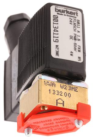 134119 Burkert Solenoid Valve , 2 port , NC, 24 V dc