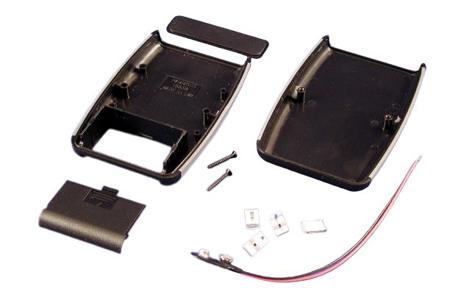 1553BBKBAT IP54 Handheld Enclosure, ABS, Black, 117.24 x 79 x 24mm