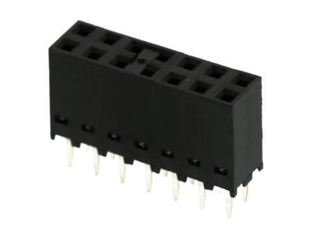 90151-2114 Molex 90151 Series Vertical Through Hole PCB Socket, 14-Contact, 2 Row, 2.54 mm Pitch Through Hole