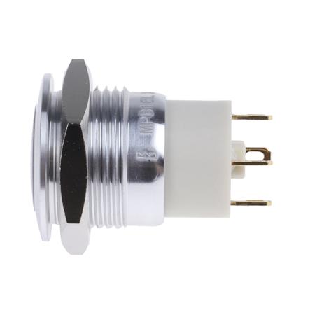 175-9147 Round Button with Ring + Yellow LED