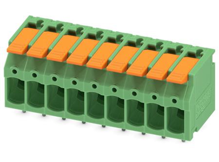 1190305 Phoenix Contact PCB Terminal Block, 9-Contact, 5mm Pitch, Through Hole Mount, 1-Row