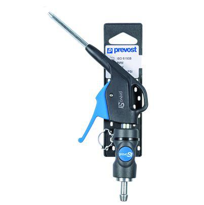 RIBG-06mtl101P PREVOST 2.2bar Blow Gun and Quick Coupler and Ear O Clips Set