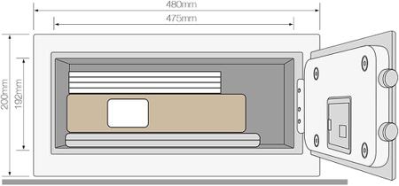 YLEM-200-EG1 8888 24.8L Safe Safe