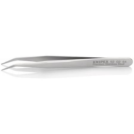 92 02 54 Knipex 120 mm, Stainless Steel, Smooth, Tweezer