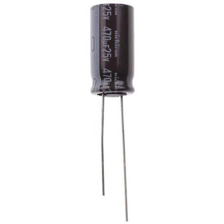 UPM1E471MPD Nichicon 470μF Aluminium Electrolytic Capacitor 25V dc, Radial, Through Hole -