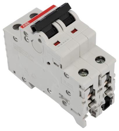 2CDS252001R0607--S202-K63 ABB System M Pro 63A MCB Mini Circuit Breaker2P Curve K, Breaking Capacity 6 kA