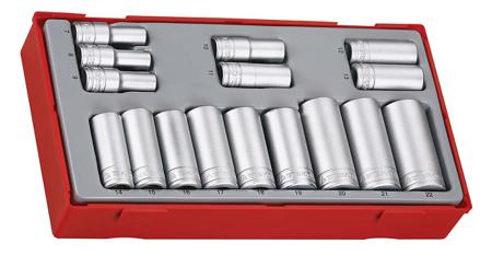 TT3816 Teng Tools  16 Piece Socket Set, 3/4 in Hexagon Drive