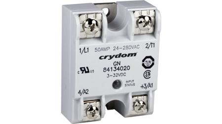 84134020 Sensata Crydom GN Series Solid State Relay, 50 A Load, Panel Mount, 280 V Load, 32 Vdc Control