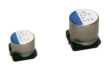 PCG0J222MCL1GS Nichicon 2.2mF Surface Mount Polymer Capacitor, 6.3V dc