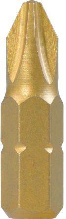 125-0355 10 pieces TiN Titanium CVD, Driver Bit, PH1