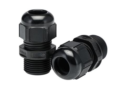 53017230 5301 Series Black Polyamide Cable Gland, M20 Thread, IP68, IP69