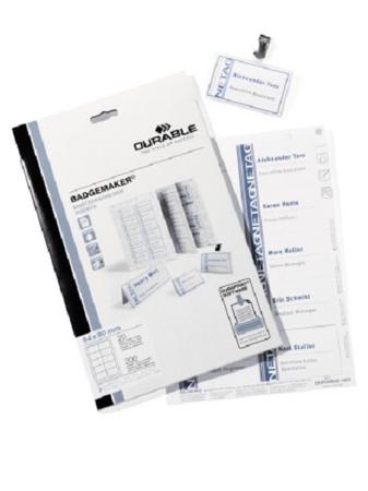 145502 Durable White Adhesive Address Blank Adhesive Label, Pack of 200