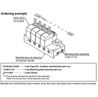 V100-77-1A SMC V100 Blanking Plate,