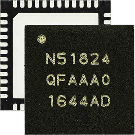 nRF51824-QFAA-R7 Nordic Semiconductor , System-On-Chip 48-Pin QFN