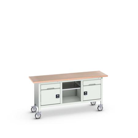 16923221.16 Bott 2 Door, 2 Drawer Sheet Steel Floor Standing Storage Cabinet, 1750 x 600 x 830mm