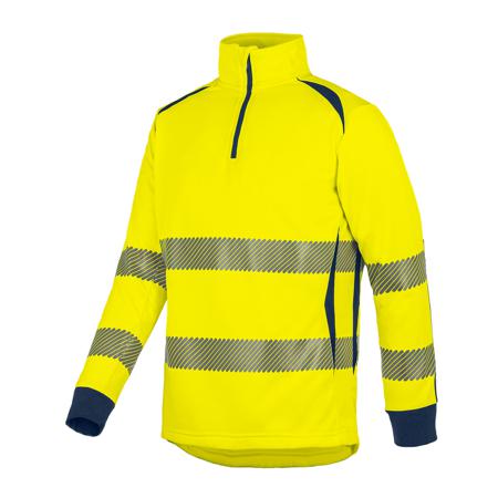 SWEATLGH01JM2L T2S Yellow/Navy Unisex Hi Vis Sweatshirt, XXL