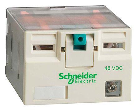 RPM42ED Schneider Electric 4PDT Panel Mount Non-Latching Relay, 48V dc Coil, 15 A