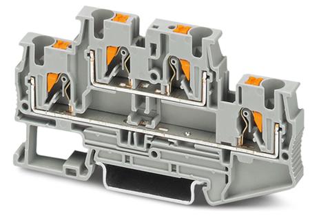 3211791 Phoenix Contact  PTTB 4 RD Series Red, 0.2 → 6mm², Push In Termination, ATEX, IECEx