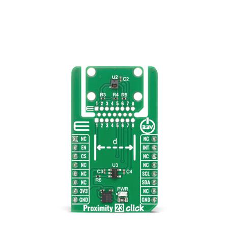 MIKROE-6860 MikroElektronika Proximity Proximity Sensor Add On Board for VCNL36826M MikroBUS