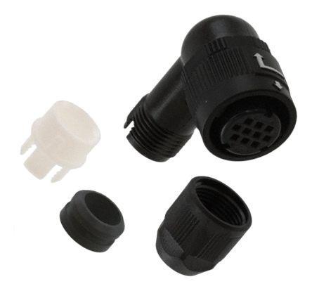 HR34B-12WLPB-10SC Hirose HR34B Series, 10 Pole Cable Mount Miniature Connector Plug, with Female Contacts, IP67, IP68