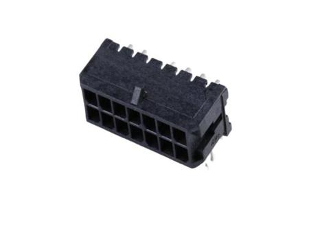 430451422 Molex 43045 Series Right Angle Through Hole PCB Header, 14 Contact(s), 3 mm Pitch, 2 Row, Shrouded