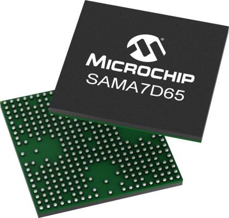 SAMA7D65D2G-V-4UB-SL3 Microchip SAMA7D65D2G-V/4UB-SL3, 16bit ARM Cortex A7 Microcontroller, 1GHz, 80 kB SRAM, 427-Pin TFBGA