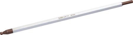LH-13 SAM Ball End Hexagon Screwdriver Bit, 6 mm Tip, 6 mm Drive, Hexagon Drive, 175 mm Overall