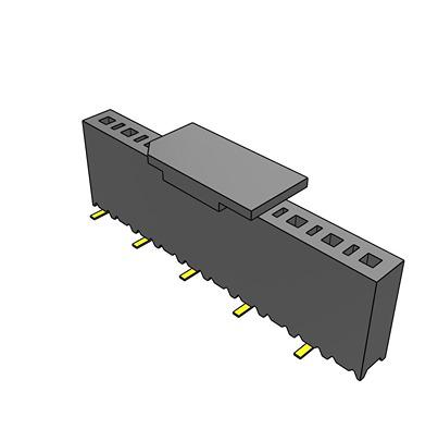 SSM-110-L-SV-P-TR Samtec SSM Series Vertical Surface Mount PCB Socket, 10-Contact, 1-Row, 2.54mm Pitch, SMT Termination
