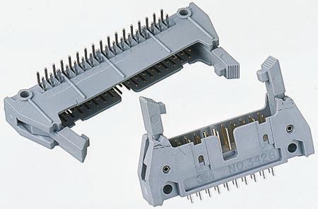 N3314-5302RB 3M 3000 Series Right Angle Through Hole PCB Header, 14 Contact(s), 2.54 mm Pitch, 2 Row, Shrouded